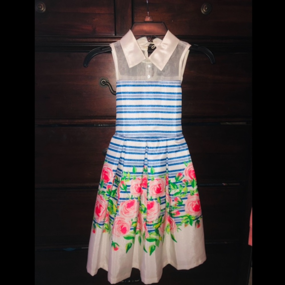 Girls floral fancy dress